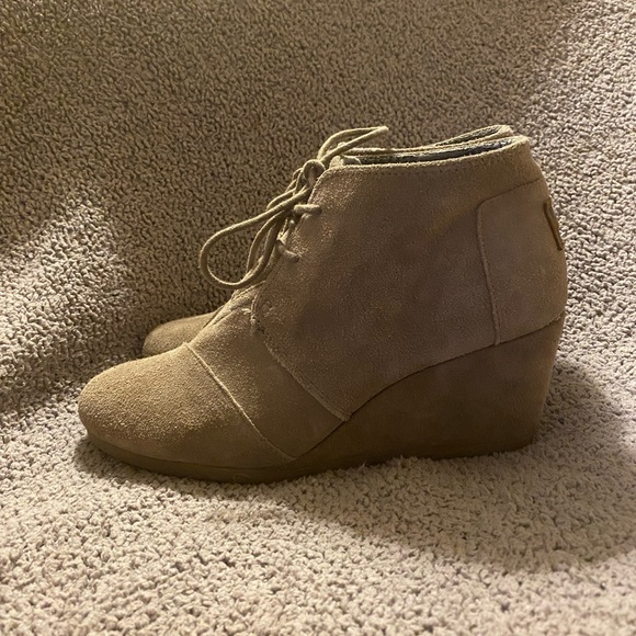 Tom’s Desert Wedge shoes sz 8 - Picture 3 of 8
